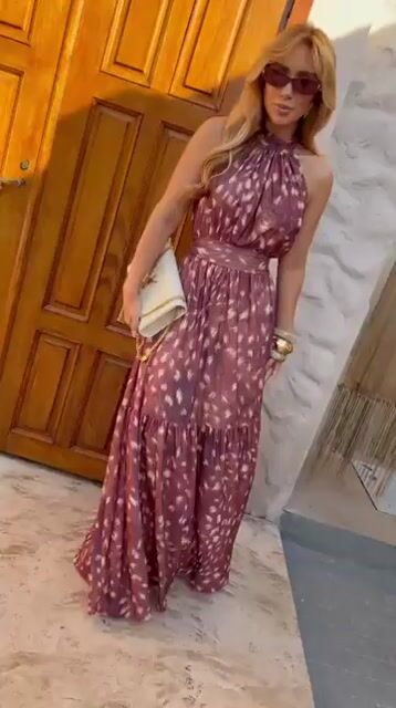 Vídeo de Vestido Crepe de Seda
