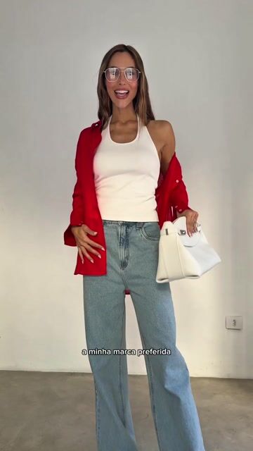 Vídeo de Camisa Chloe Vermelho