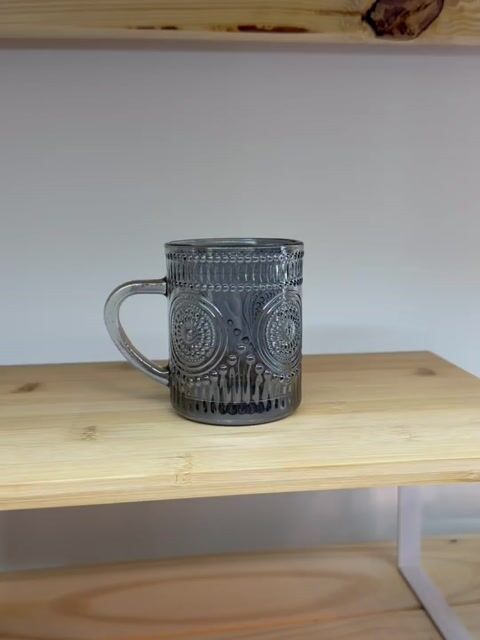 Video de Set x6 Tazas Vidrio Arabescas Grey 165ml