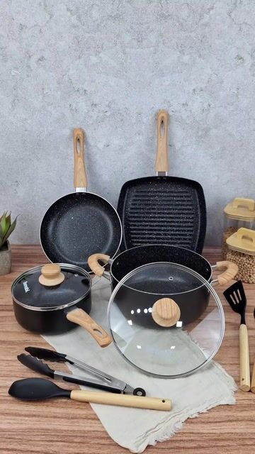 Video de Set 4 Piezas Bateria De Cocina + Bifera Antiadherente Benabi