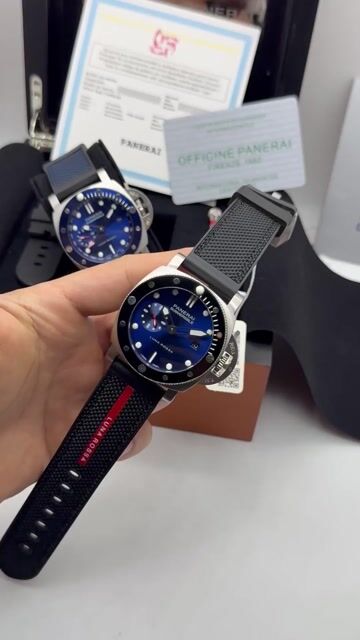 Video de Panerai Submersible Luna Rossa 47mm - AÇO/MOSTRADOR AZUL - NYLON