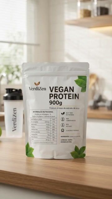 Vídeo de Vegan Protein 900g Verdizen Extrato de Soja em Pó Proteína