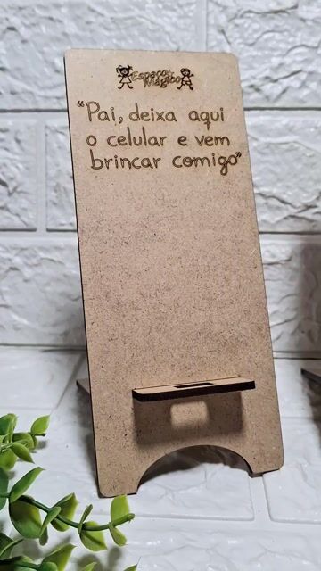 Video de SUPORTE / PORTA PARA CELULAR FRASE PERSONALIZADA