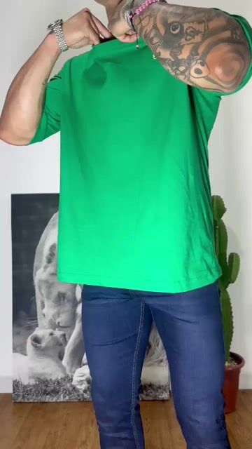 Video de Camisa Over - Verde