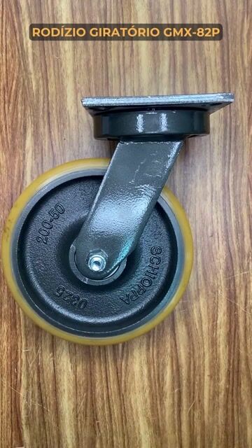 Vídeo de Rodízio Giratório 8 Polegadas até 900kg para Máquinas GMX 82 PE - SCHIOPPA