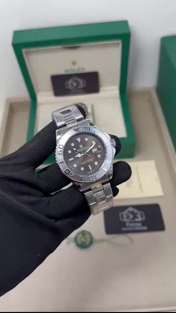 Video de Yacht-Master 44mm - AÇO/MOSTRADOR PRETO