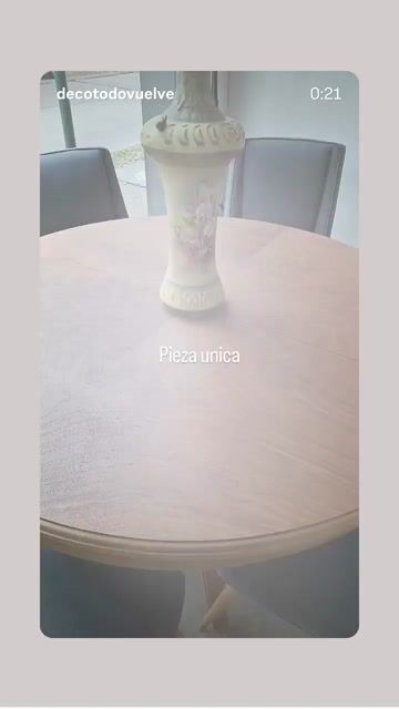 Video de Mesa Redonda Extensible de Estilo Francés