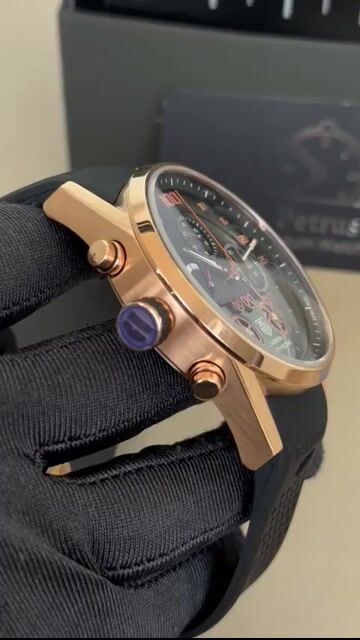 Video de TAG Heuer Carrera Mikropendulum 47mm- AÇO ROSE/MOSTRADOR PRETO - SILICONE