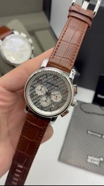 Video de Montblanc 43mm - AÇO/MOSTRADOR BRANCO - COURO