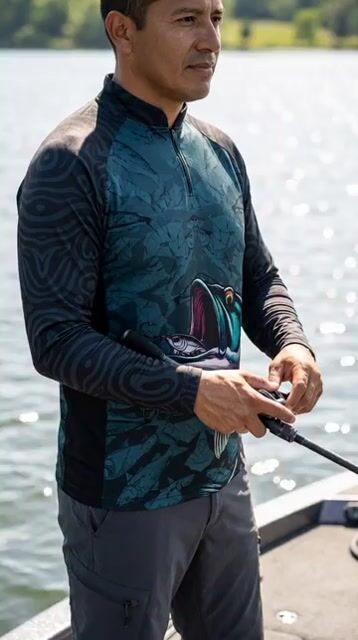 Vídeo de Camiseta Rashguard DryFit UV50+ Pescaria 1