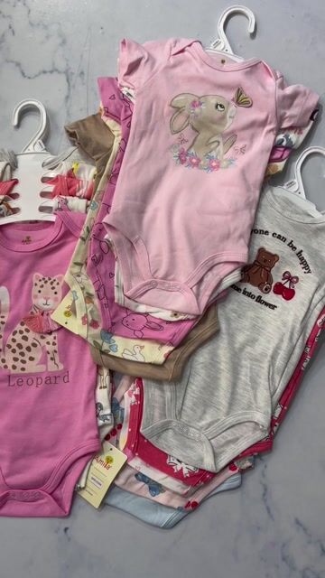 Video de (PACK X5) Bodys de bebe calidad extra NIÑA