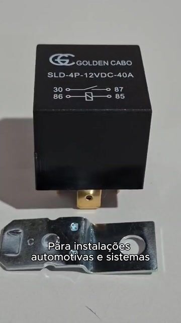 Vídeo de 15pcs Relé Automotivo Auxiliar Universal 12v 40a 4 Pinos