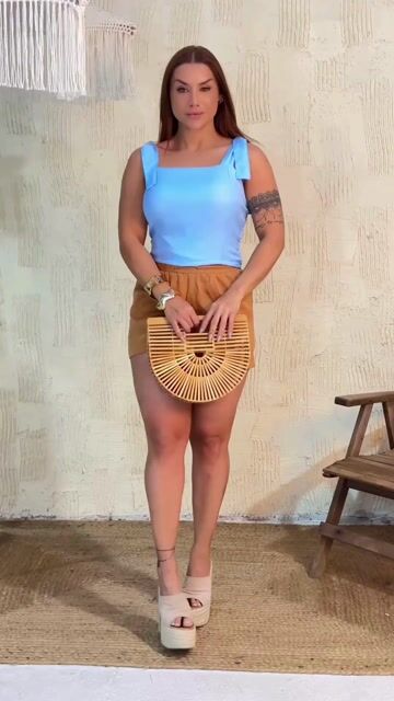 Vídeo de Cropped Mariah Duna Linho