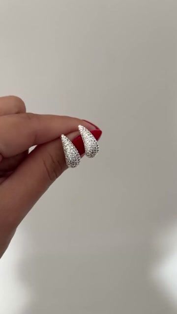Video de Aros gota con piedras