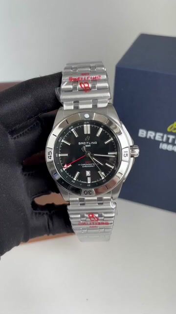 Vídeo de RELÓGIO BREITLING CRONOMAT AUTOMATICO GMT 40 PRETO