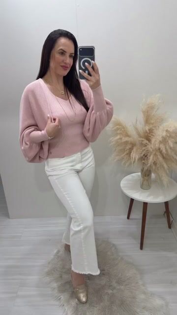 Video de Bolero Biamar Canelado Em Algodão - 12539 Rosa Crema