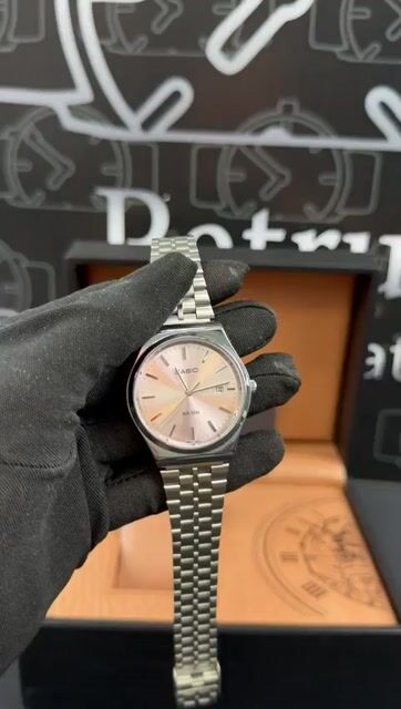 Video de Casio 40mm - AÇO/MOSTRADOR ROSA