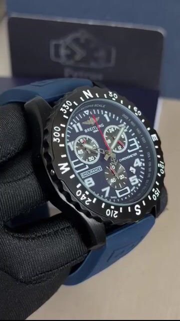 Video de Breitling Chronometer 48mm - AÇO PRETO/MOSTRADOR AZUL - SILICONE