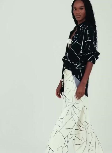 Video de Top Linho Estampado - OPEN