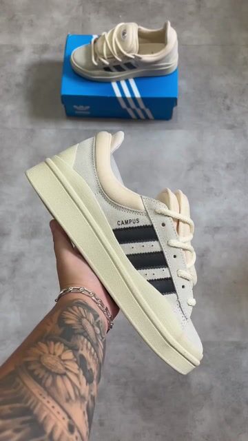 Vídeo de Tênis Adidas Campus Bad Bunny Bicolor Couro Legitimo