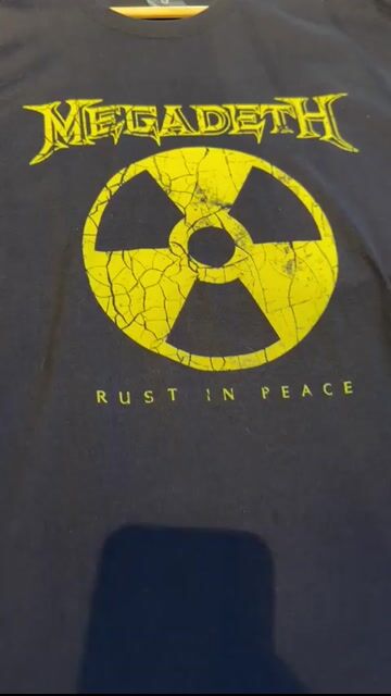 Vídeo de Camiseta Megadeth Rust in Peace