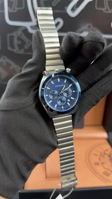 Video de Citizen chronograph 42mm - AÇO AZUL/MOSTRADOR AZUL
