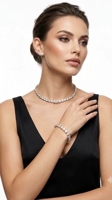 Video de Gargantilha Choker Zircônia Rivieira Feminino