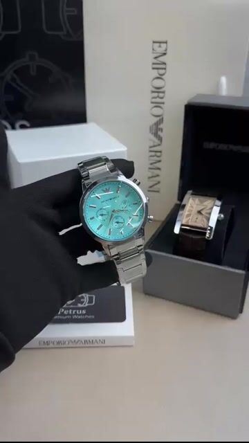 Video de Empório Armani 40mm - AÇO/MOSTRADOR TIFFANY