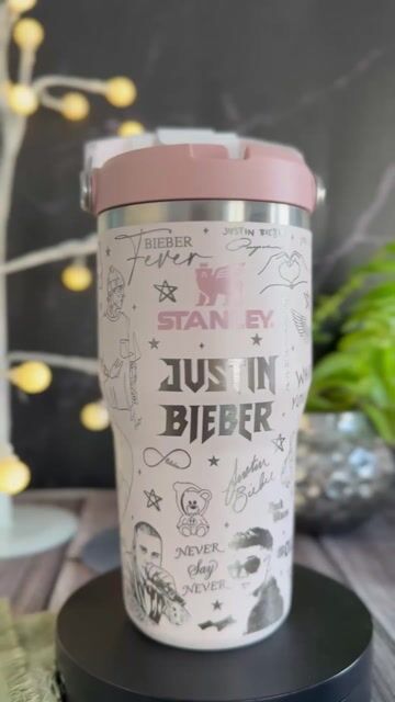 Video of BOTELLA FLIP STRAW TUMBLER - ROSE QUARTZ 591 ML FULL GRABADO - (copia)