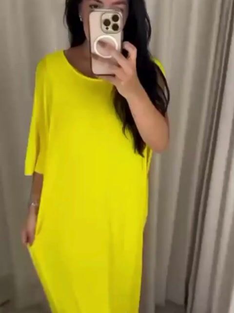 Video de Vestido Zara Longo - Amarelo - Tam G