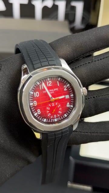 Video de Patek Philippe Nautilus 41mm - Mostrador vermelho