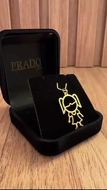 Video de Pingente Menina Filha Em Ouro 18k Tamanho Grande