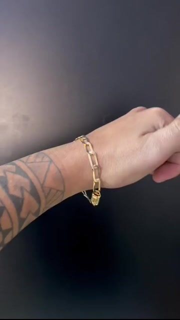 Video de Pulseira Masculina Laminada 4mm Long Moeda Antiga