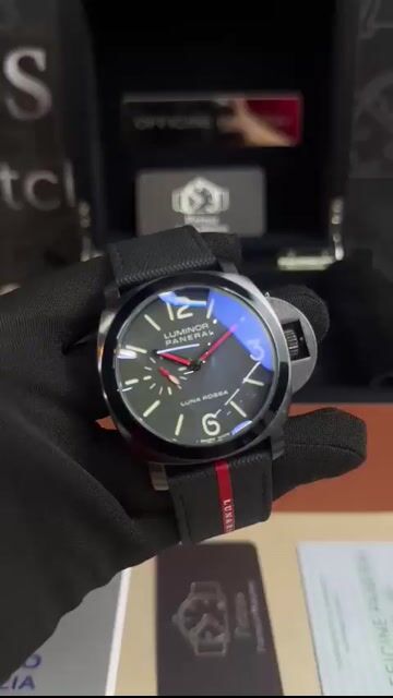 Video de Panerai Luminor 45mm - AÇO PRETO/MOSTRADOR PRETO - SILICONE