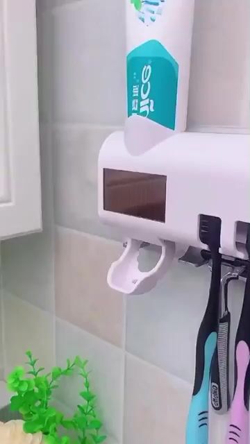 Video de Suporte Escovas de Dente com Dispense Esterelizaçao