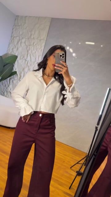Vídeo de Cropped Camisa Manga Amarração (1479)