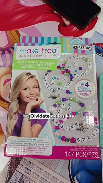 Video de Set Para Hacer Pulseras Con Letras Make It Real 147 Piezas