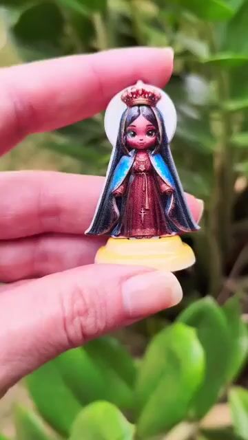 Video de Pedestal Nossa Senhora Aparecida - 5 cm -