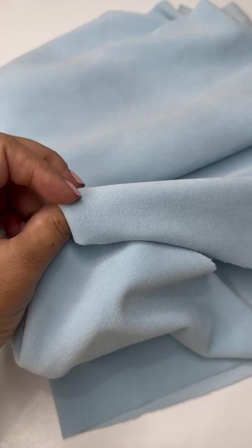 Vídeo de Plush - 1,60 largura - Cor azul bebê