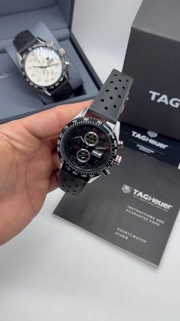 Video de TAG Heuer Carrera 44mm - AÇO/MOSTRADOR PRETO - SILICONE