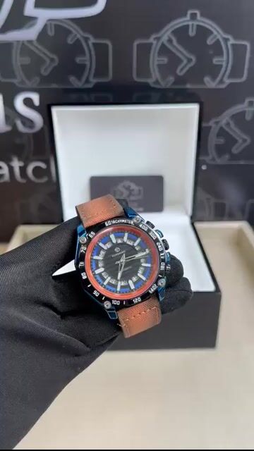 Video de Forsining 43mm - AÇO/MOSTRADOR PRETO - COURO