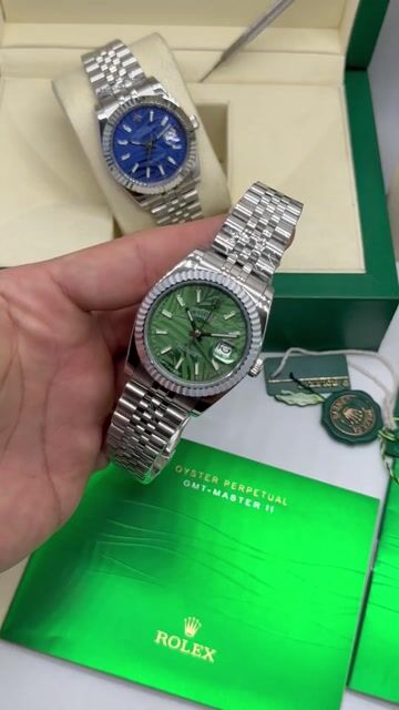 Video de Rolex Datejust - 40mm - Mostrador verde