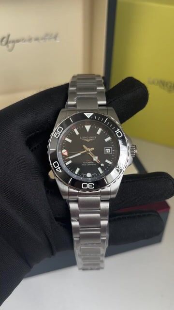 Vídeo de Relogio Longines HydroConquest GMT Preto Automático modelo novo 2026