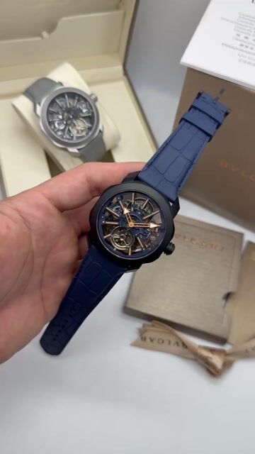 Video de Bvlgari Octo Roma Skeleton 44mm - AÇO PRETO/MOSTRADOR SKELETON - SILICONE