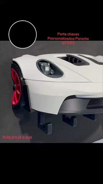 Video de Porta Chaves Suporte Parede Frente Porsche Gt3 Rs 911 Carrera Gt 550 Spyder
