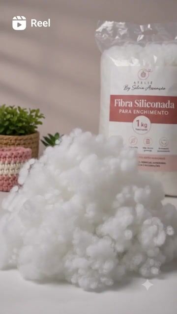 Vídeo de Fibra Siliconada para Enchimento 1kg | 100% Poliéster Siliconado