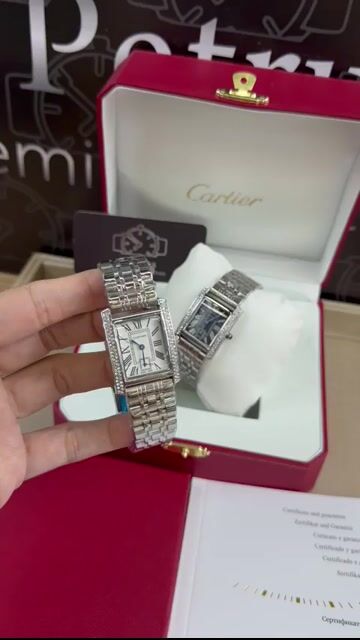 Video de Cartier Tank Américaine 25mm - AÇO/MOSTRADOR BRANCO