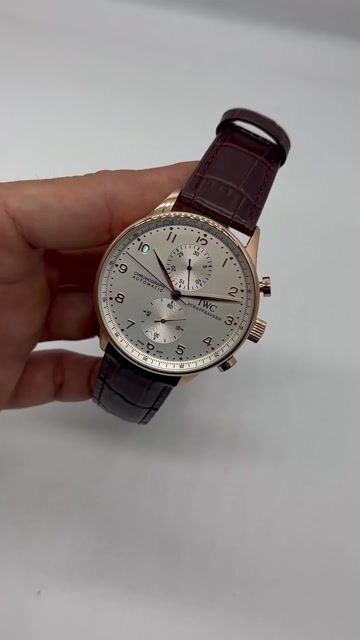 Video de IWC Chronograph 43mm - AÇO/MOSTRADOR BRANCO - COURO