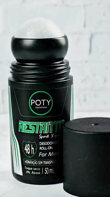 Vídeo de Desodorante Roll-on Restritto 50 ml Poty Cosméticos