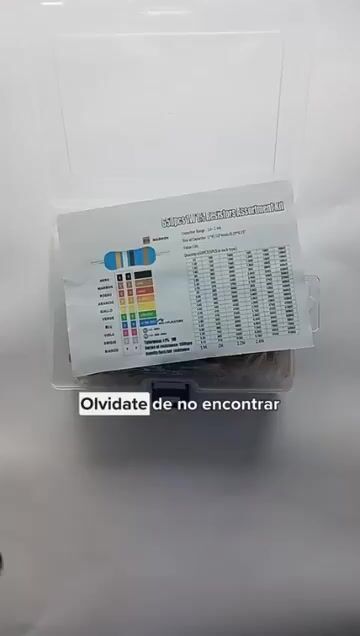 Video de Kit 650 Resistencias 1 Watt Metal Film 1% X130 Valores 1w